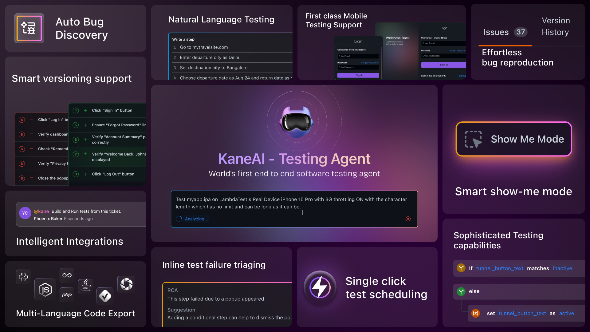 Kane AI - World's First End-to-end GenAI-Native Testing Agent. - AItrendytools